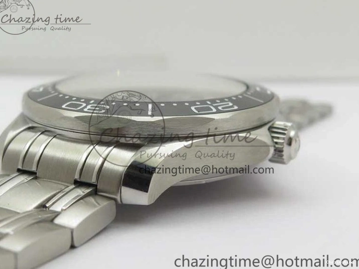 0502 EasyCare Seamaster Diver 300M ORF 1:1 Best Edition Black Ceramic Black Dial on SS Bracelet A 7870